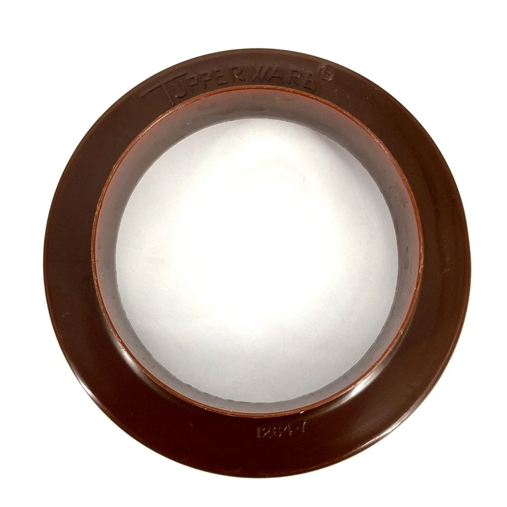 Tupperware Reversible Biscuit Maker Cookie Cutter Mold Round 1264 Brown